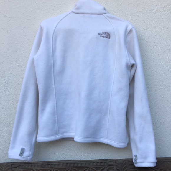 The North Face white fleece zip up - Picture 3 of 7